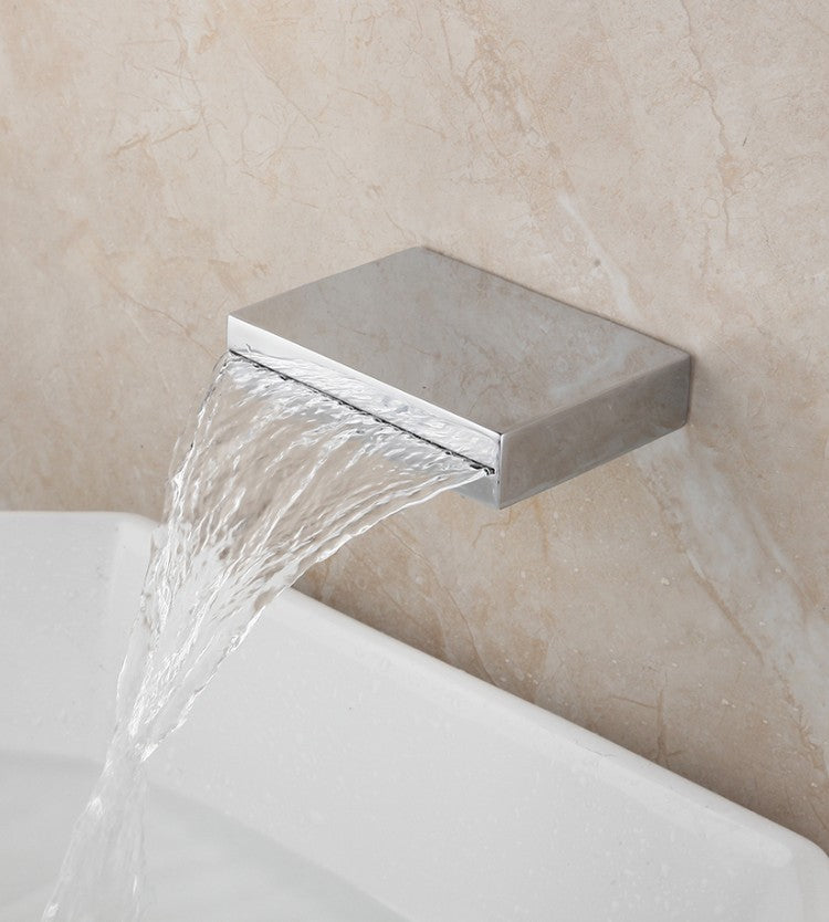 Best Design Mico Cascade waterval muuruitloop tbv. douche en bad, chroom
