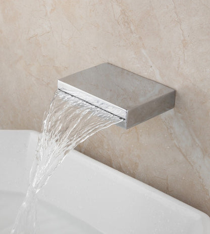 Best Design Mico Cascade waterval muuruitloop tbv. douche en bad, chroom