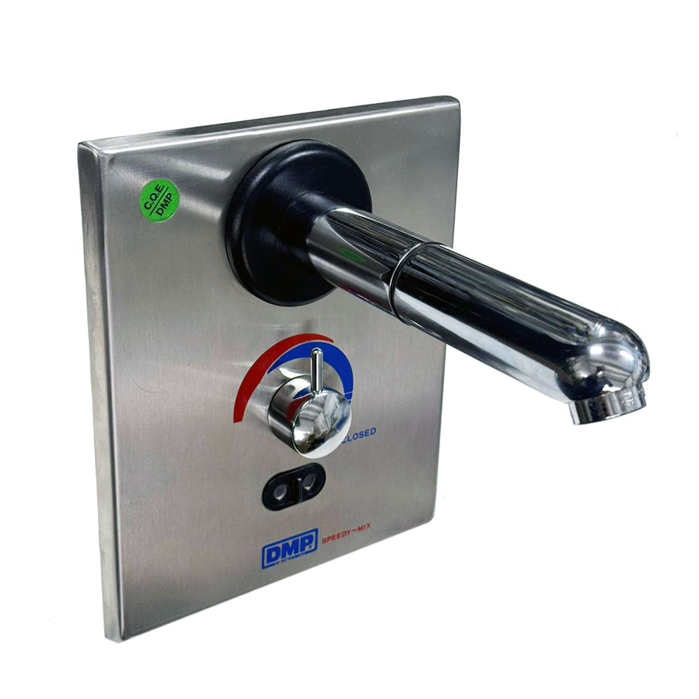 DMP Speedy Mix Teramo vandaalbestendige infrarood wandkraan voor warm en koud water