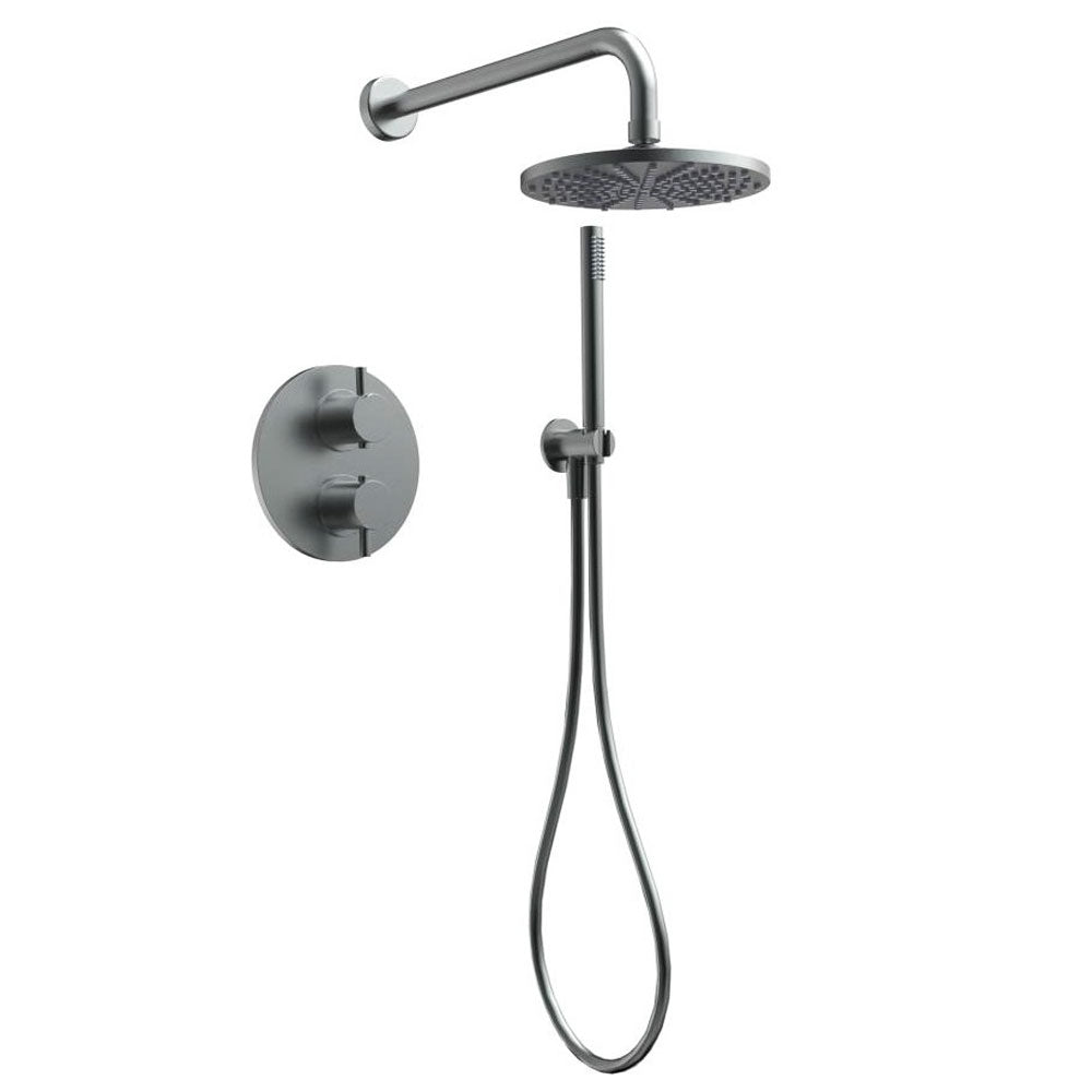 Xenz Deuro Douche Inbouwset met Thermostaat incl.Tec-Box – Grafiet