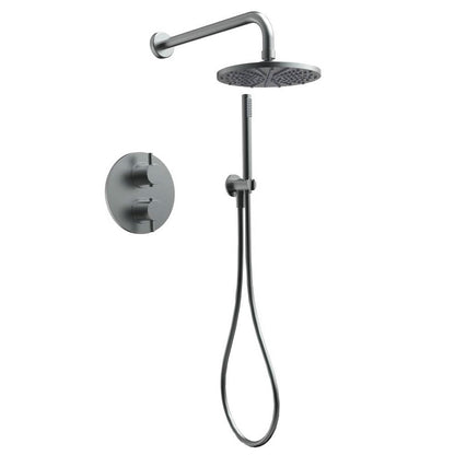 Xenz Deuro Douche Inbouwset met Thermostaat incl.Tec-Box – Grafiet