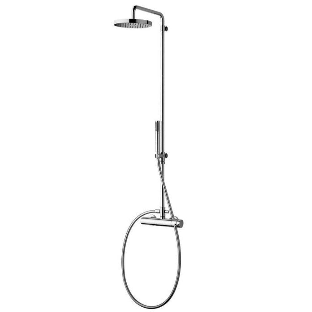 Waterevolution Flow douchecombinatie met thermostaat en regendouche chroom