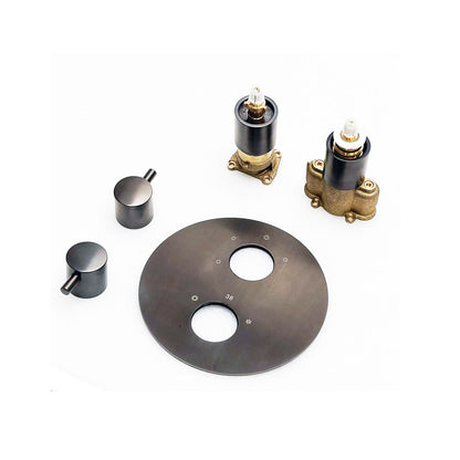 Xenz Deuro Douche Inbouwset met Thermostaat incl.Tec-Box – Grafiet