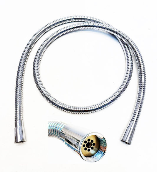 Novotec luxe A-kwaliteit doucheslang met beide zijde conische koppelingen metaal 175 cm, chroom