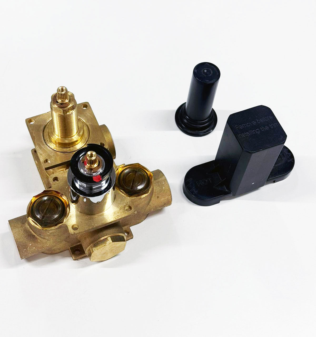 Hotbath Douchethermostaat Inbouwdeel met 2-weg Omstel – Geschikt voor Laddy Afbouwdelen – Chroom