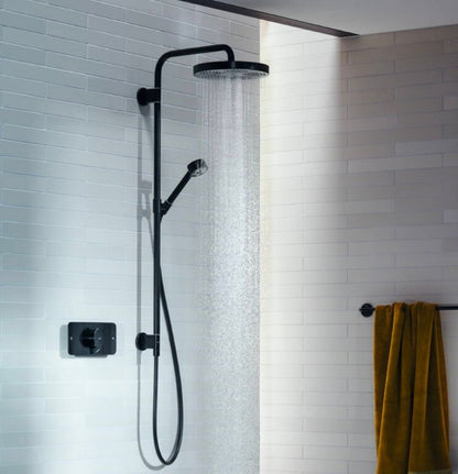 Hansgrohe AXOR One inbouw thermostaat Doucheset Showerpipe 280, 1 jet, Mat Zwart