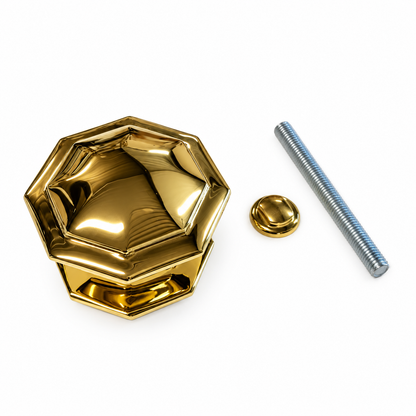 Quincalux ST Toppel Voordeurknop Goud Zirkonium PVD