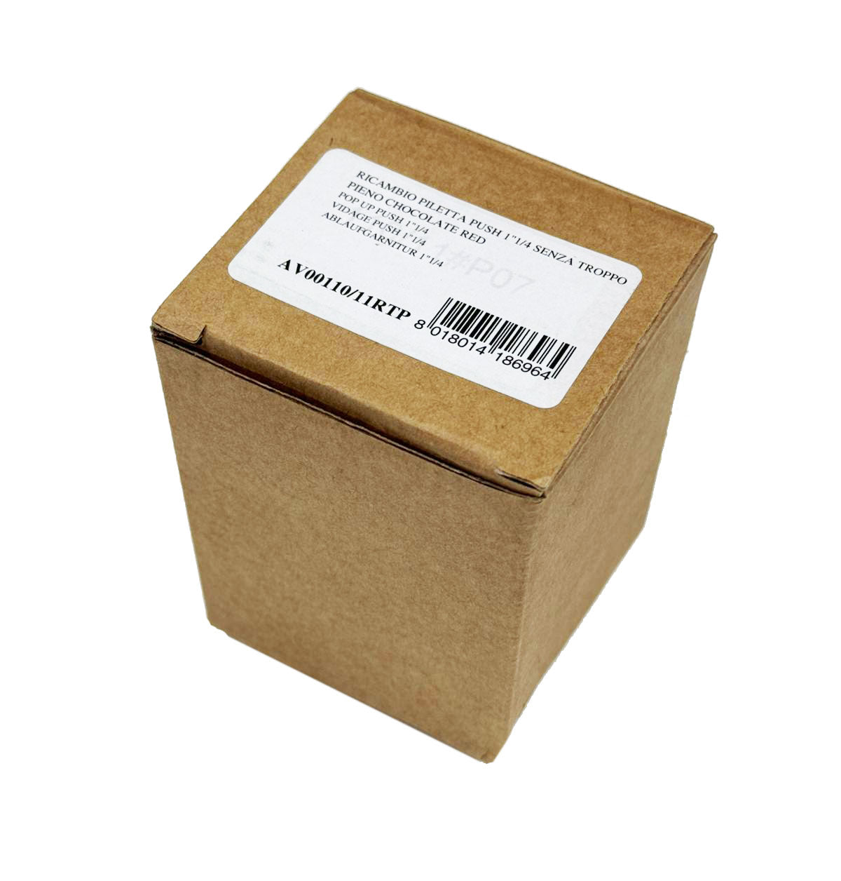Nobili klikwaste 1 1/4 zonder overloop voor wastafel, chocolade roodgoud PVD