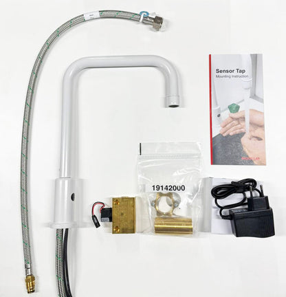 Broen Lab sensor-kraan voor koud water of voorgemengd op het werkblad, Wit