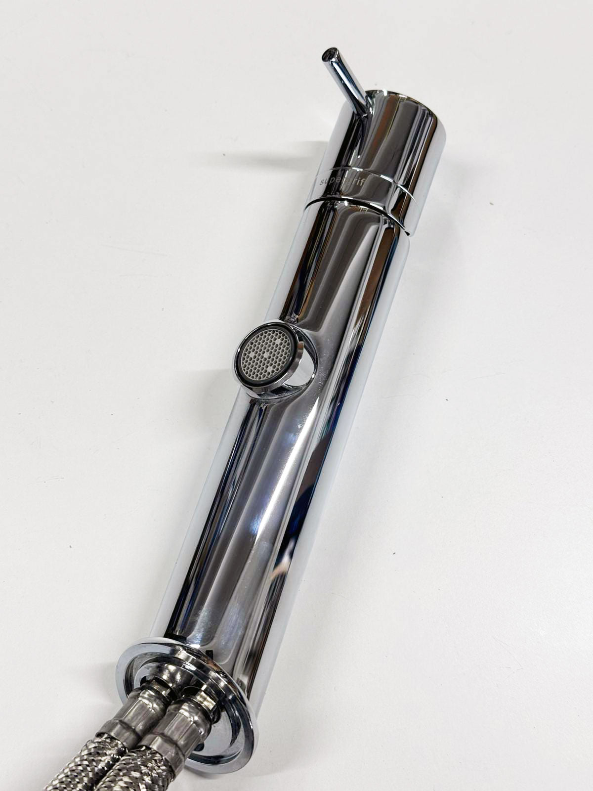 Supergrif Afternoon Stick design wastafelmengkraan front bediening, chroom