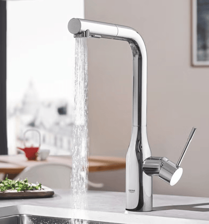 Grohe Essence Foot Control Elektronische eenhendel keukenmengkraan chroom 