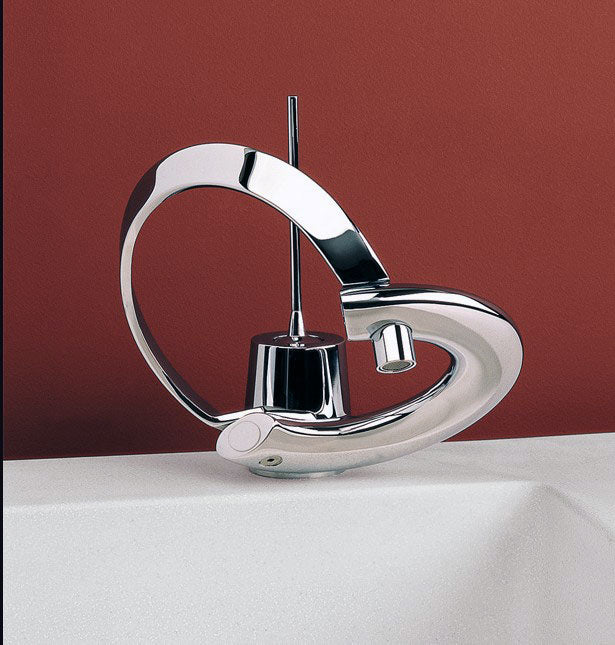 Ritmonio Paolo e Francesca Design ééngats wastafelkraan met joystick-hendel – Chroom