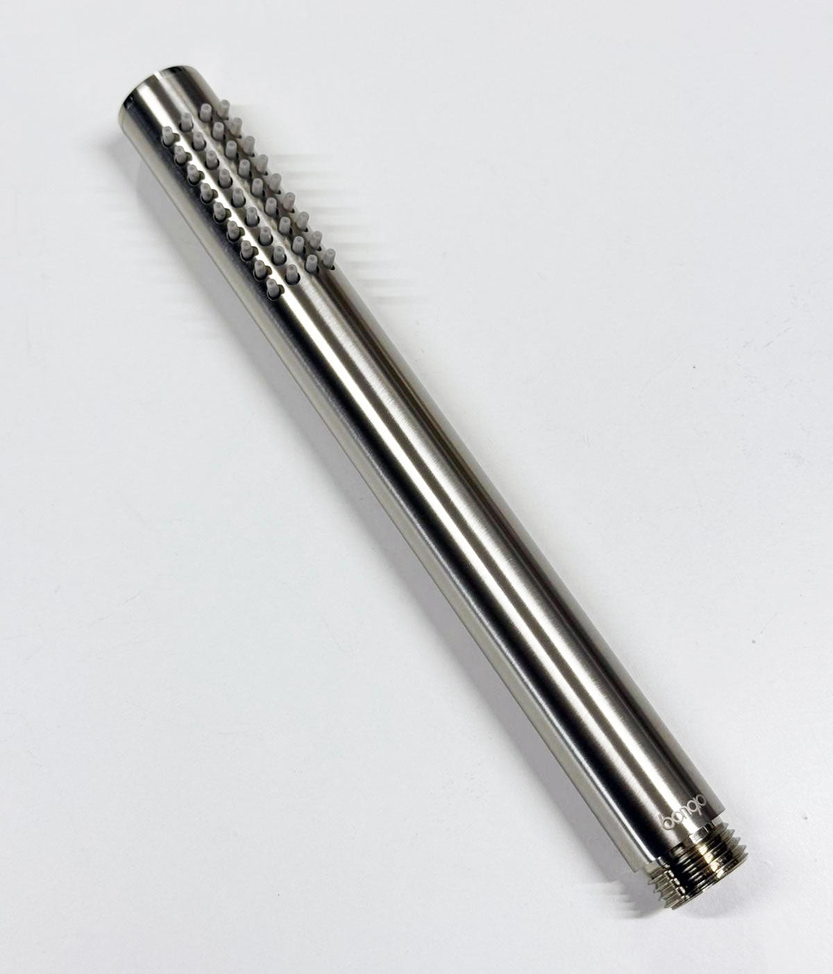 Bongio Round Wellness Duplex handdouche set met doucheslang en wanduitlaat, geborsteld mat nikkel