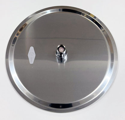 Bongio Wellness hoofddouche Ø300 mm ultra plat, Gepolijst RVS