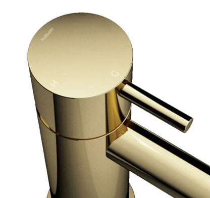 Hotbath Cobber wastafelkraan gepolijst messing PVD