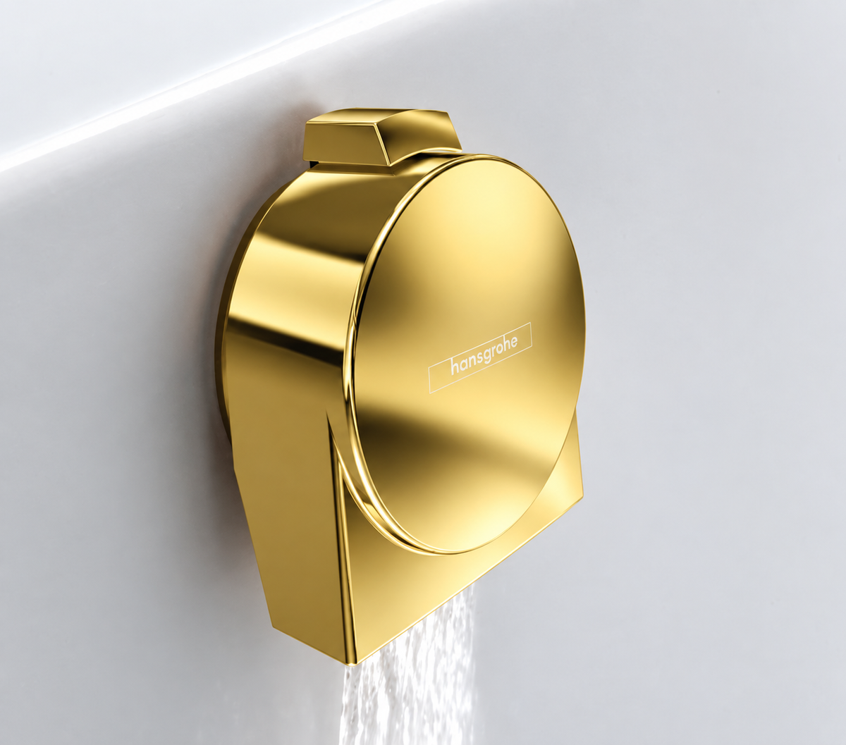 Hansgrohe Exafill S afbouwdeel voor bad afvoer overloop en vulcombinatie – Glanzend Goud