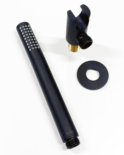 Bongio Squadra 830NE handdouche set met watertoevoer, mat zwart