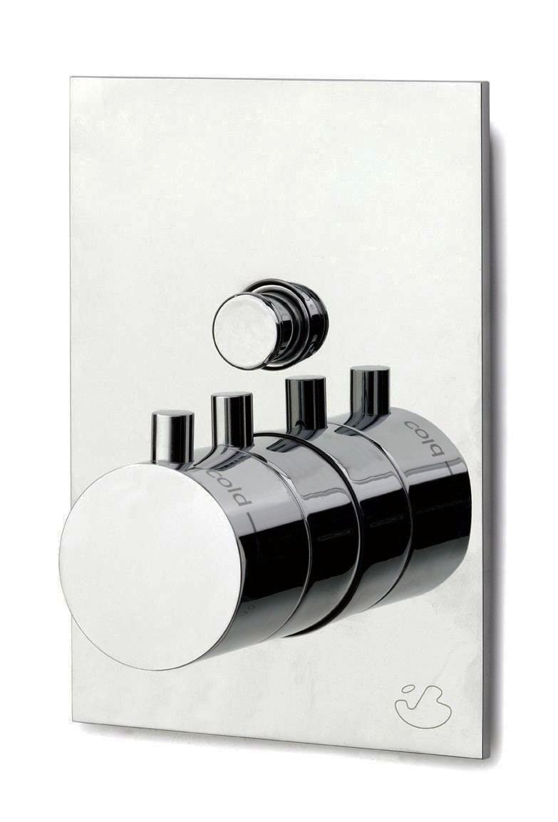 IB Rubinetterie compleet design inbouw thermostaat douche set chroom