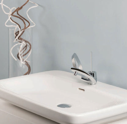 Ritmonio Paolo e Francesca Design ééngats wastafelkraan met joystick-hendel – Chroom