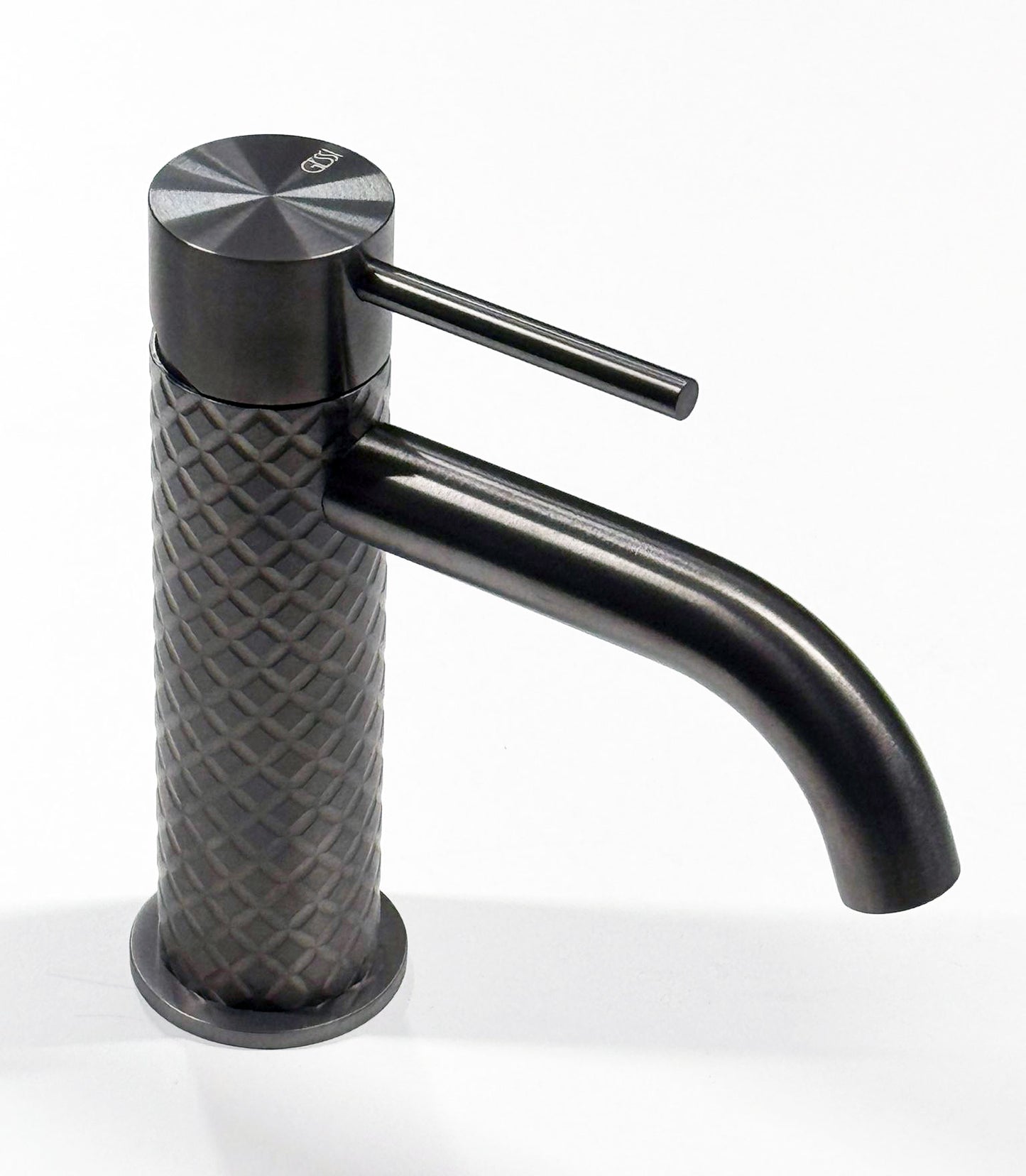 Gessi Intreccio wastafelkraan zwart metaal geborsteld PVD