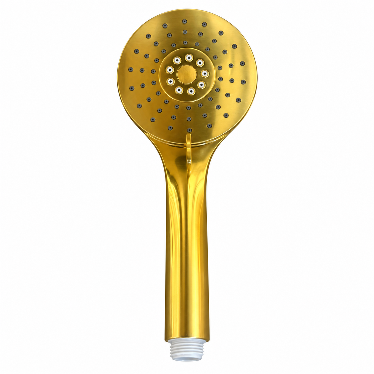 Xenz Pure design glijstangset met verstelbare handdouche en doucheslang Geborsteld Goud