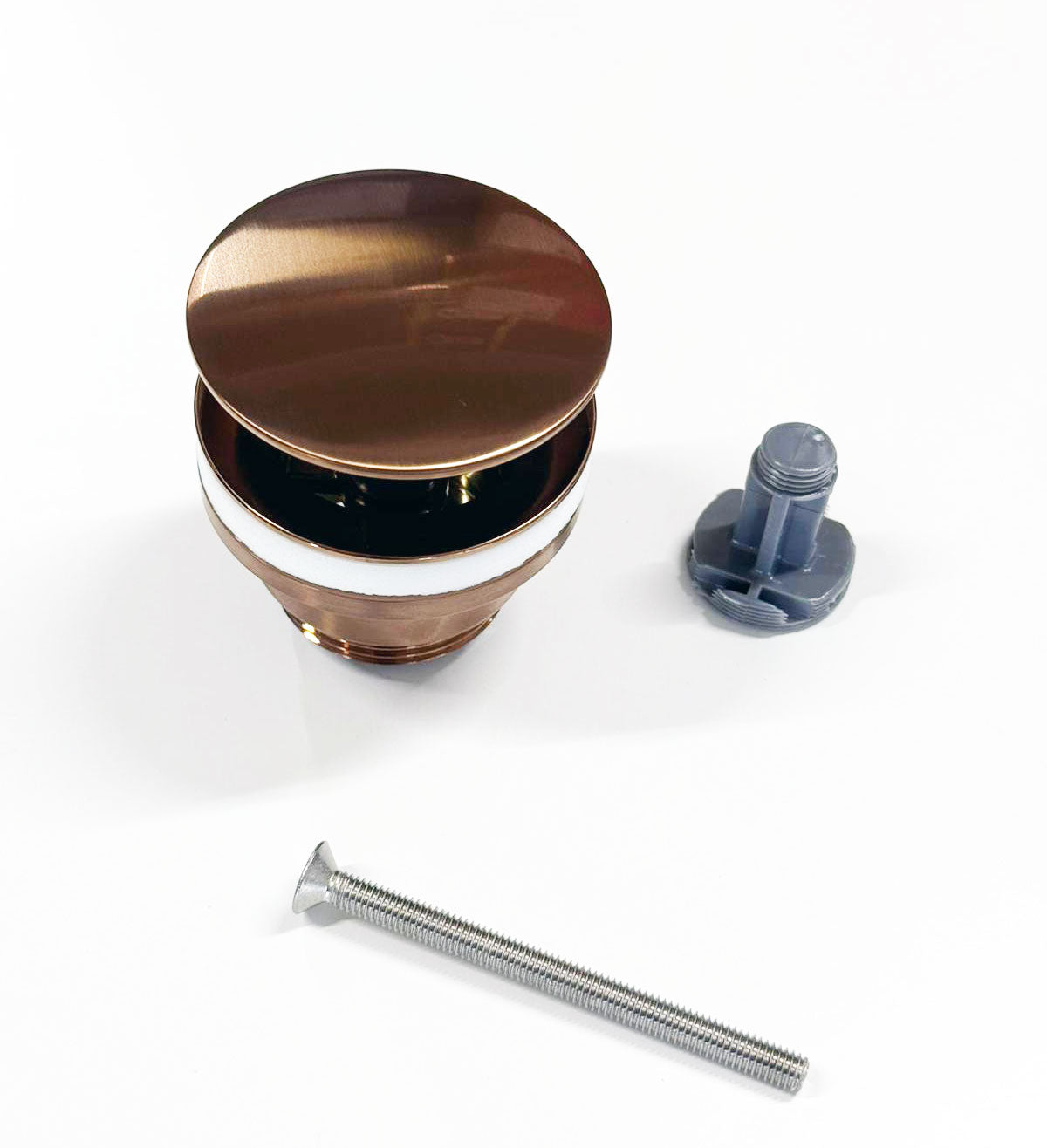 Nobili klikwaste 1 1/4 zonder overloop voor wastafel, chocolade roodgoud PVD