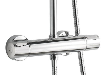Damixa Silhouet slank design thermostaat opbouw regendoucheset, Chroom