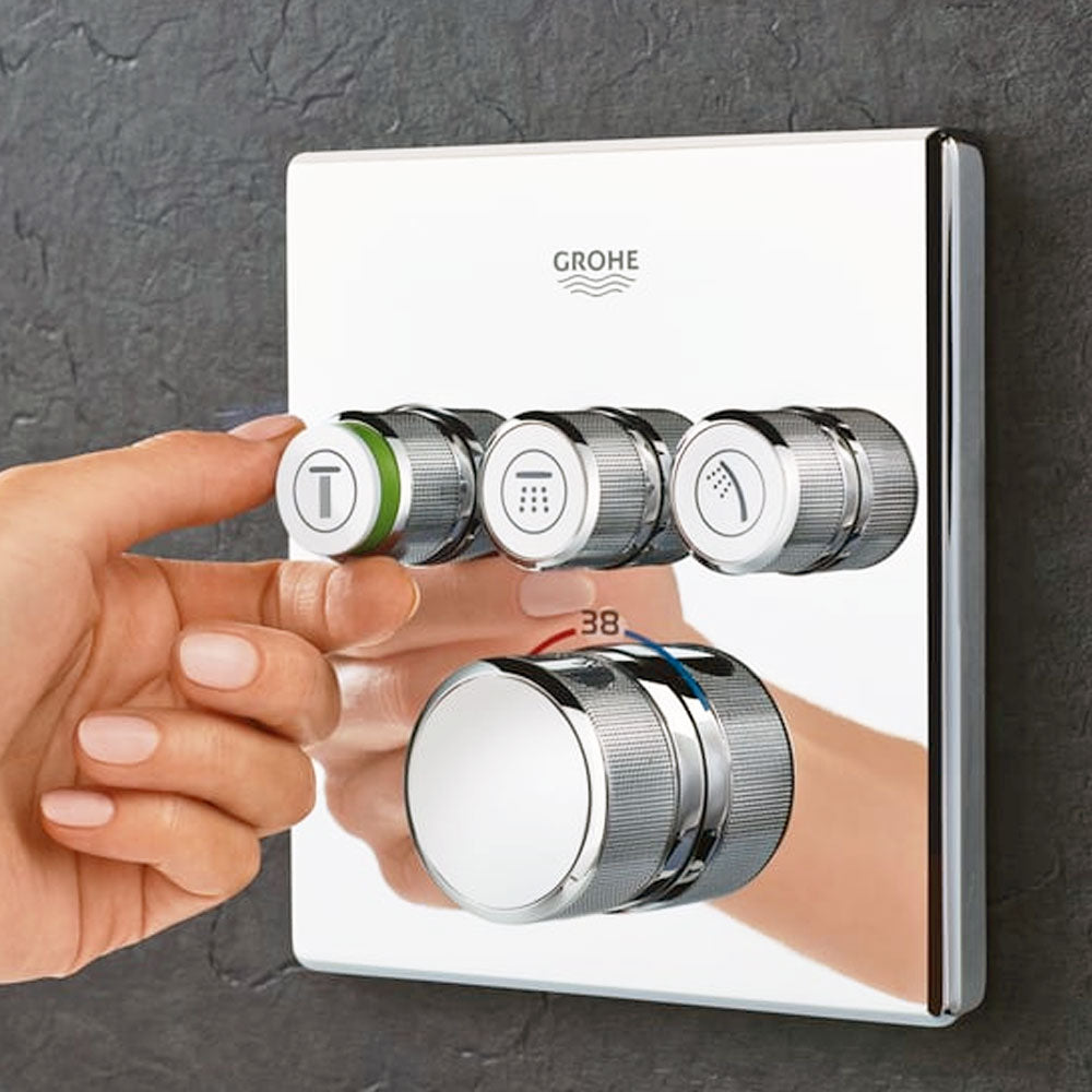 Grohe Grohtherm SmartControl thermostatische douchekraan inbouw, 3 functies, chroom