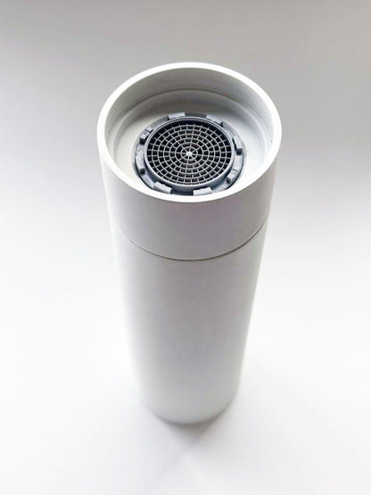 RVB JOE design hoofddouche Ø 50 mm, clearstream waterval met verticaal douchearm 180 mm, mat wit