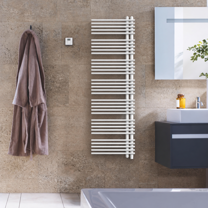 Zehnder Yucca Asym YAEL-170-60/UD 600 W elektrische radiator RAL 9016 Wit 1876 × 578 mm
