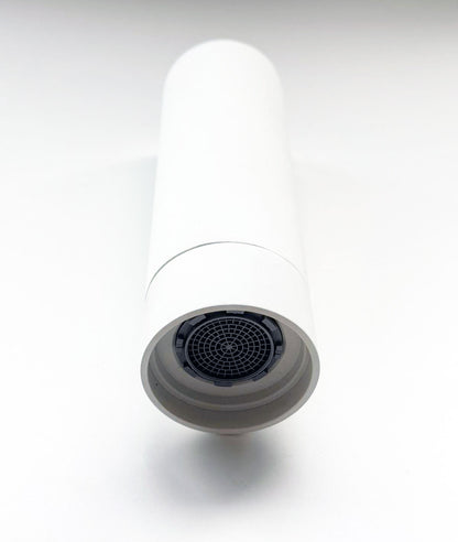 RVB JOE design hoofddouche Ø 50 mm, clearstream waterval met verticaal douchearm 180 mm, mat wit