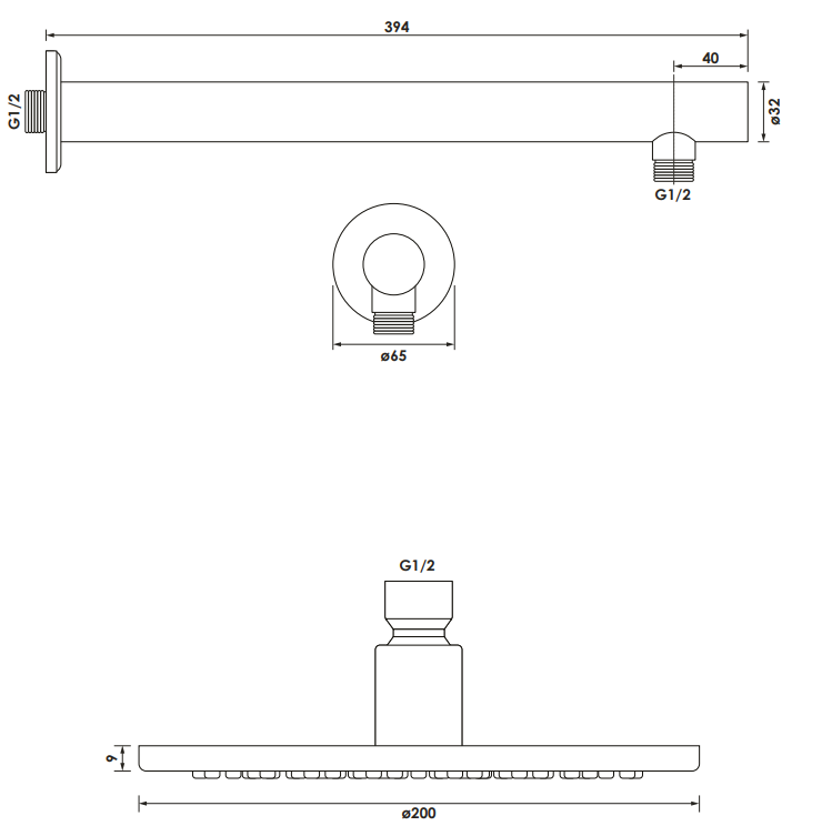 BRAUER Brushed Edition Thermostatische Inbouw Regendouche – Rond, Geborsteld RVS, PVD (showmodel)