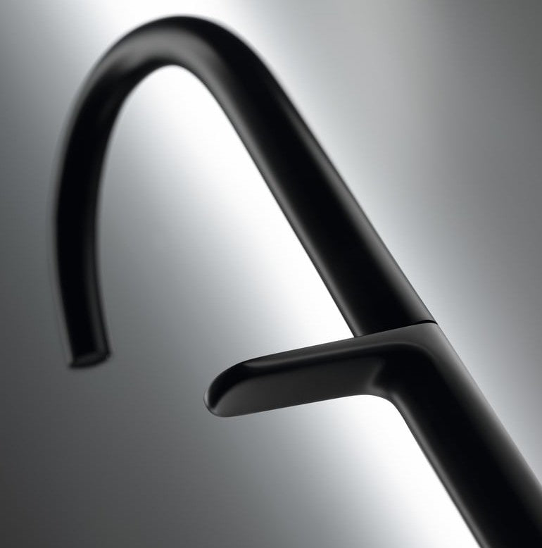 Hansgrohe Axor One wastafelkraan met afvoergarnituur Push-Open, Mat Zwart