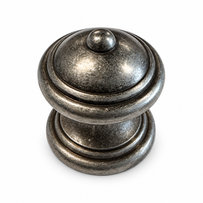 Quincalux Collectie 323 Voordeurknop Oud Antiek Tin (handgemaakt)
