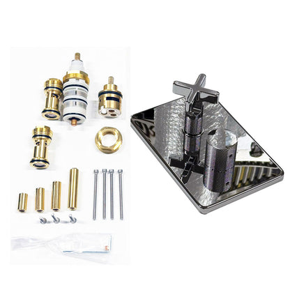 Gessi Incisso X design inbouw douchthermostaat afbouwdelen 2-weg, chroom