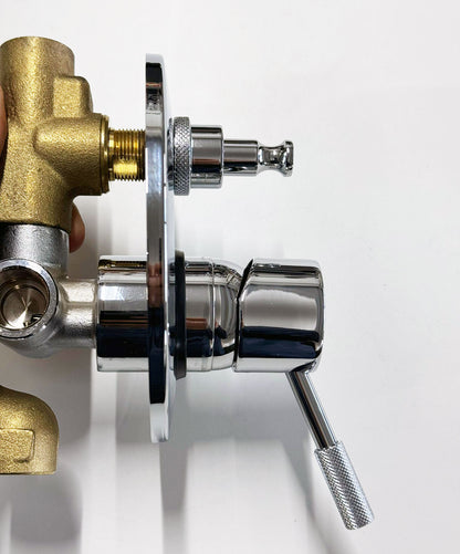 Paini Fluxio inbouw douche/badkraan met omstel chroom