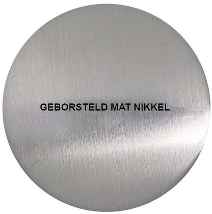 Bongio Squadra, Aqua inbouw centraal thermostaatkraan incl. twee inbouw stopkranen, Geborsteld mat nikkel