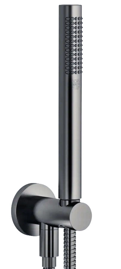 Dornbracht Meta douchegarnituur met geïntegreerde douchehouder dark platina mat