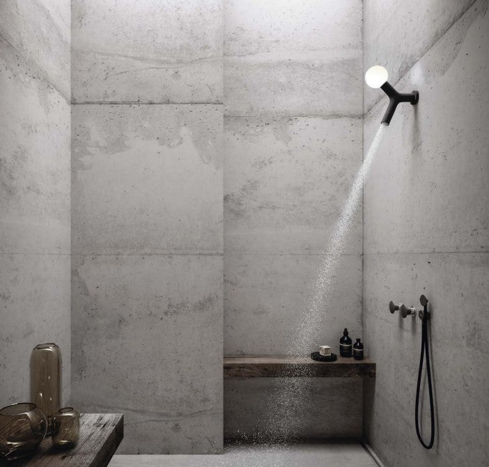 Antonio Lupi Appolo 2 exclusief design hoofddouche met LED verlichting mat zwart