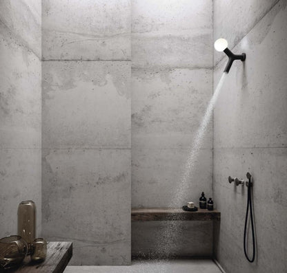 Antonio Lupi Appolo 2 exclusief design hoofddouche met LED verlichting mat zwart