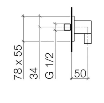 Dornbracht Supernova inbouw doucheset met regendouche 30x24 cm, chroom