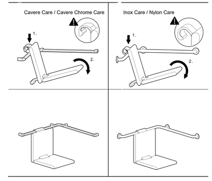 Normbau Cavere Care hangzitje antraciet-metallic, Polster zwart