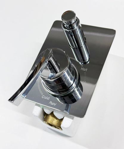 Paini Crux inbouw douche/badkraan met omstel chroom