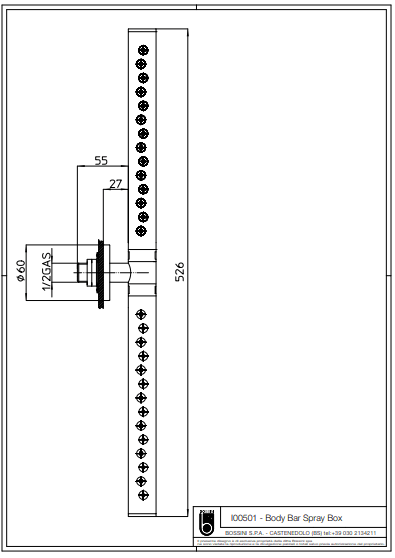 Huber Tratto thermostaat inbouw doucheset 3-weg met side body spray's, chroom 