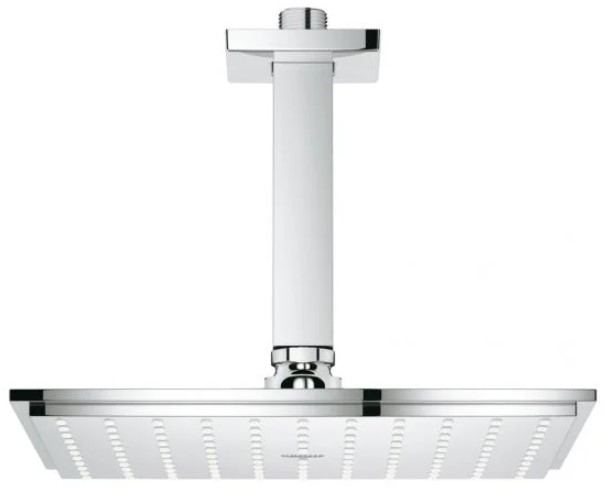 Grohe Grohtherm Cosmopolitan 3000 inbouw doucheset met 230 mm vierkant hoofddouche chroom