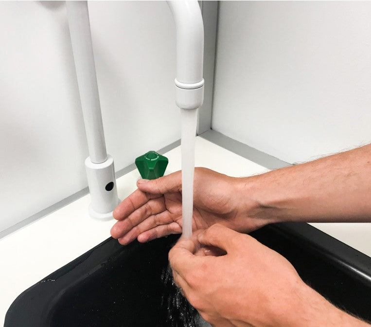 Broen Lab sensor-kraan voor koud water of voorgemengd op het werkblad, Wit