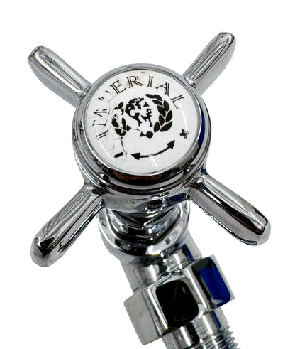 Imperial Malmo 8-balk traditionele radiator – 960 x 665 – chroom/wit – centrale verwarming