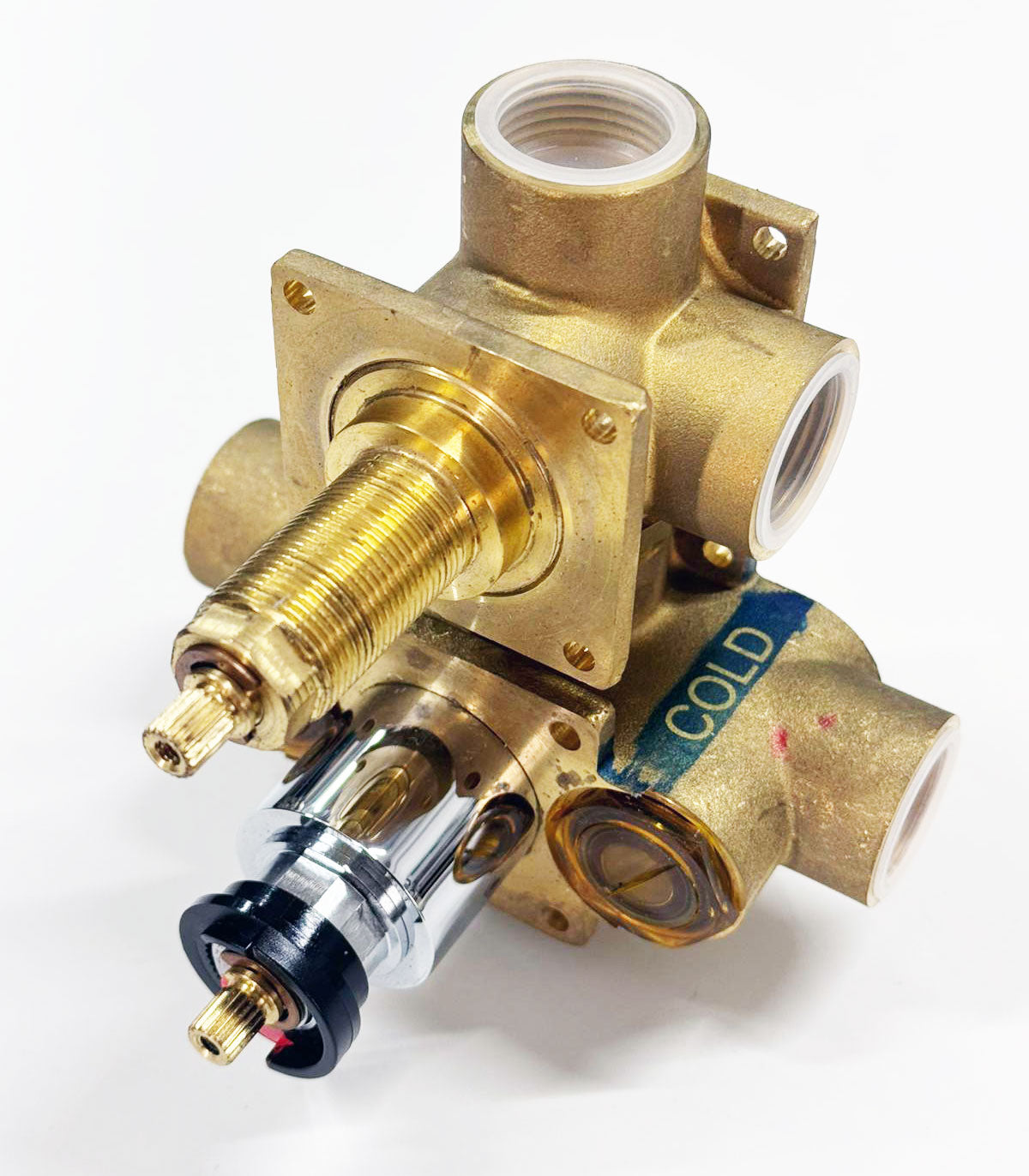 Hotbath Douchethermostaat Inbouwdeel met 2-weg Omstel – Geschikt voor Laddy Afbouwdelen – Chroom