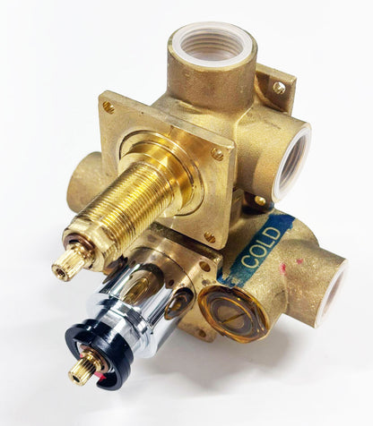 Hotbath Douchethermostaat Inbouwdeel met 2-weg Omstel – Geschikt voor Laddy Afbouwdelen – Chroom