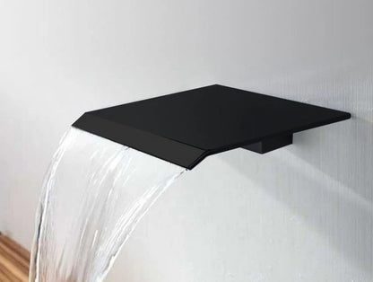 Best Design Dule Nero waterval muuruitloop tbv.douche en bad, Mat Zwart